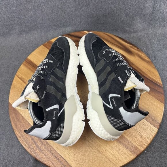 Womens Size 11 Adidas Night Jogger Running Shoes Core Black Reflective CG6253 - Picture 8 of 10